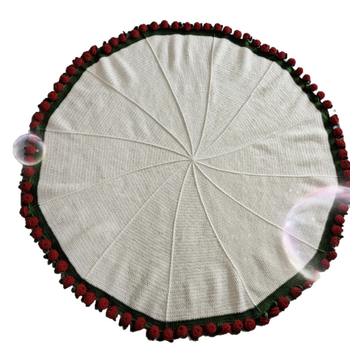 Finished Rose Bouquet Sofa Blanket Eternal Flower Nap Blanket Shawl Blanket Valentine's Day Gift Decorative Flower Blanket