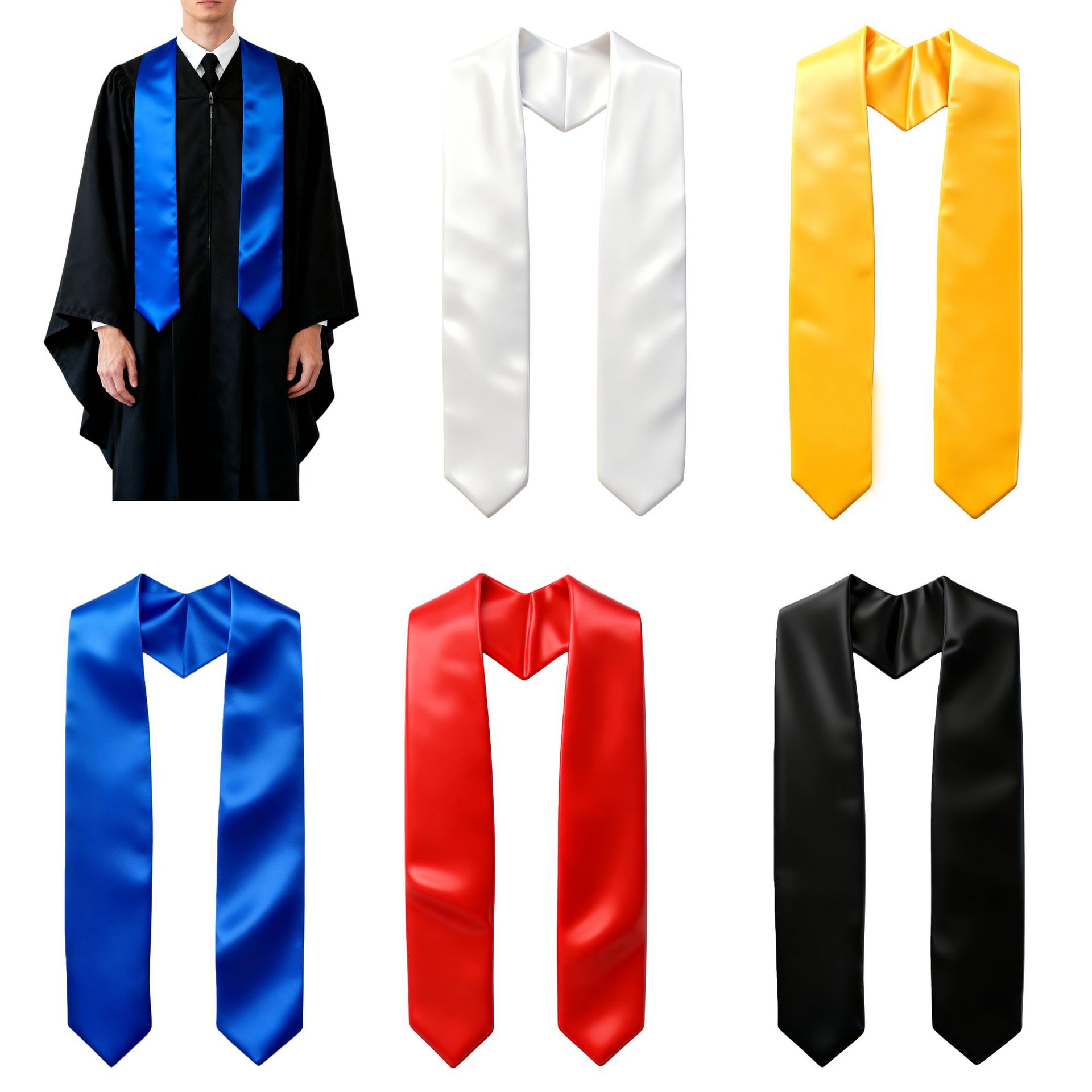 Cross-Border Graduation Award Scarf Decorative Shoulder Strap Ribbon Party Scarf Hair Tie Ribbon Shoulder Strap