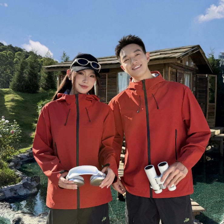 Кастомизированная куртка-ветровка с капюшоном и контрастным цветом для работы, утепленная, для альпинизма, ветрозащитная