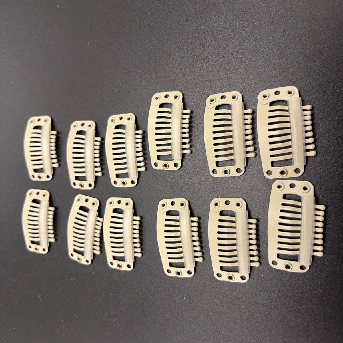 Pet Hair Clip Plain Clip DIY Special Bb Clip Non-Slip Non-Falling Wig Dog Stainless Steel Comb Clip Off-White