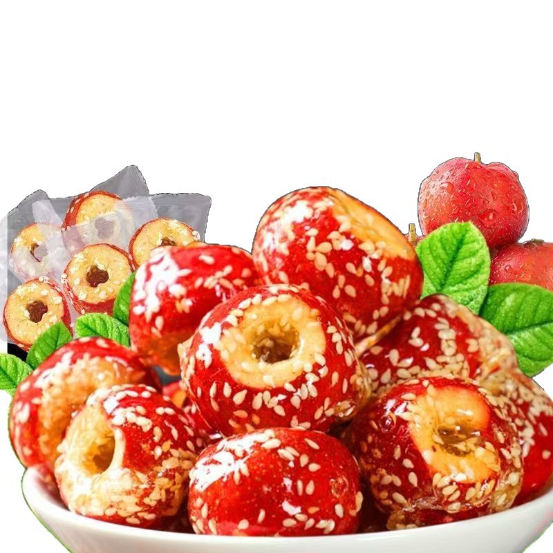 Freeze-Dried Candied Hawthorn Balls Without Seeds, Hollow, Sweet and Sour, Crispy, Old Beijing Flavor, Nostalgic Leisure Snacks to Satisfy Cravings