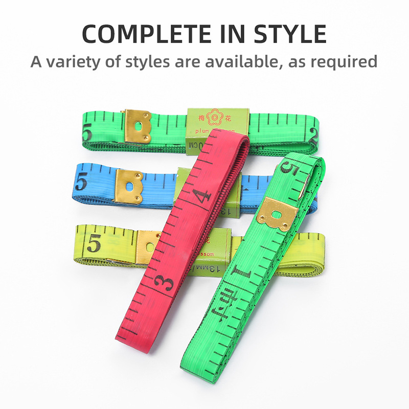 1.5 m measuring coat ruler PVC tailor ruler measuring three-way clothing tape ruler double scale portable mini measuring bust waist ruler
