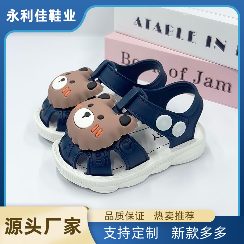 Обувь для мальчиков мягкая подошва летние сандалии для малышей прямая поставка оптовая внешняя торговля