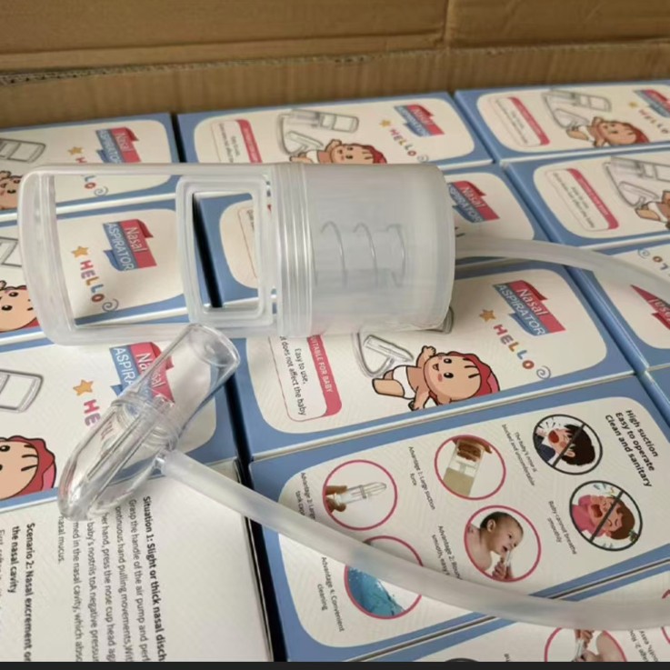 Cross-Border Source Factory Infant and Toddler Nasal Wash and Nasal Mucus Suction Baby and Children's Nasal Congestion Hand-Pulled Nasal Clearing Artifact