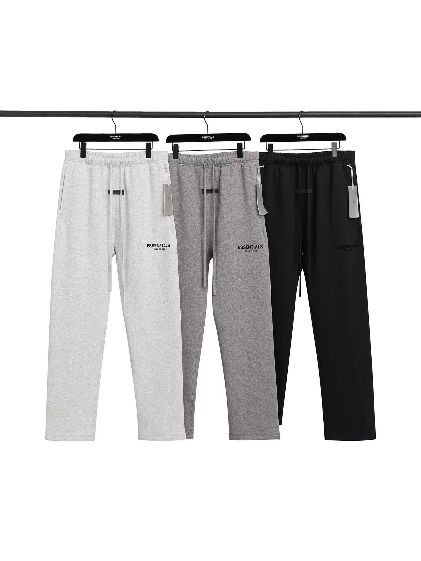 Fog Fear of God Multi-Thread Essentials Autumn and Winter Fleece-Lined American Straight Casual Pants and Sweatpants for Men