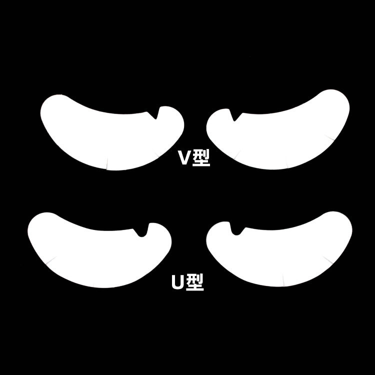 New Style Grafted Eyelash V-shaped U-shaped Eye Patch Internet Celebrant V-shaped U-shaped Eye Patch Isolated Upper and Lower Eyelash Gel Eye Patch