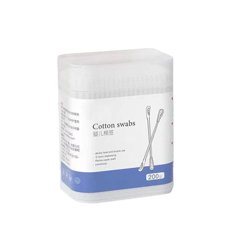 Children's Baby Small Head Cotton Swab Household Disposable Ear-out Small Cotton Swab Makeup Remover Disinfection Cotton Swab