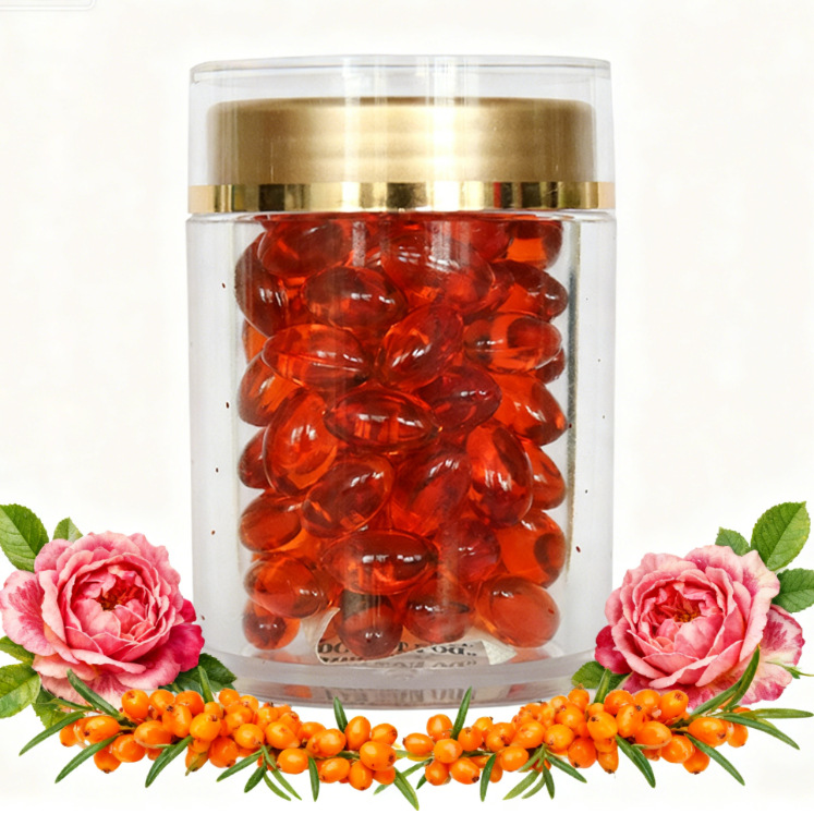 Rose Moisturizing Sea Buckthorn Gel Candy for Internal and External Use, Nourishing the Skin and Improving Complexion, Direct from the Manufacturer, Wholesale and Processing Available