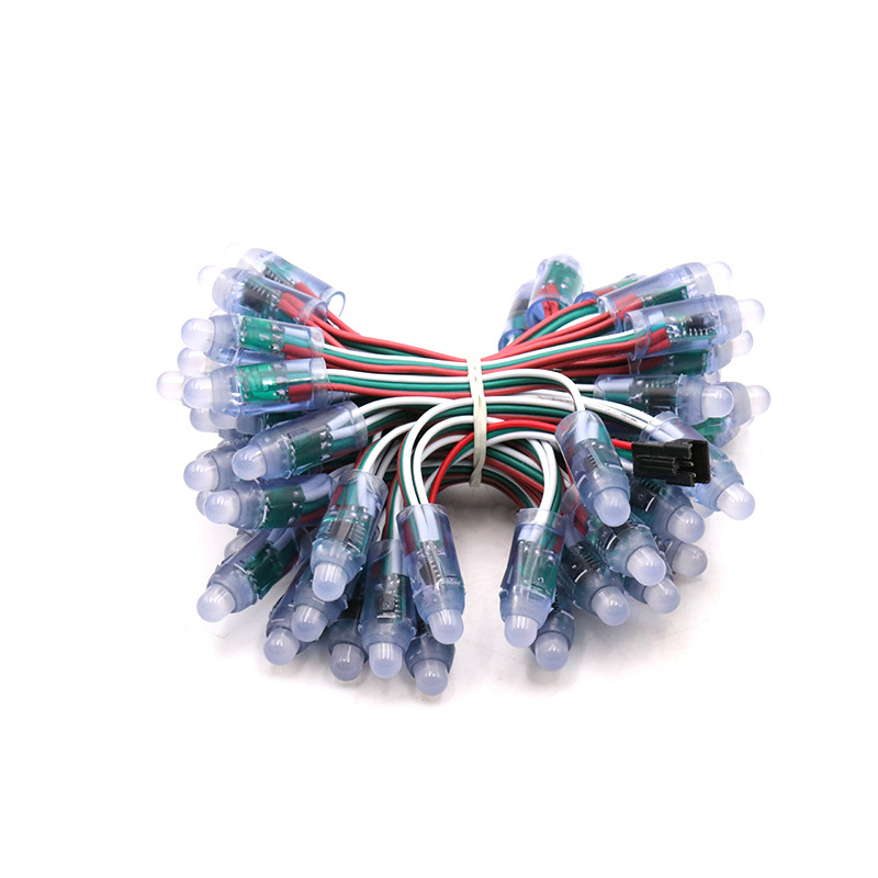 12mm full color string lights exposed LED string lights outdoor 2811IC/RBG in stock wholesale