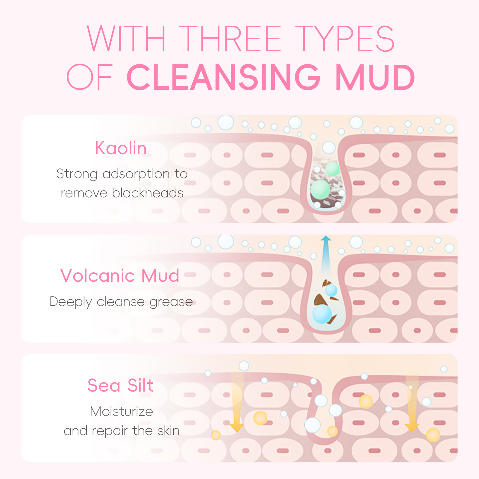 Faye Sakura Mud Mask Bag 5g Hydrating Moisturizing Cleansing Mask Skin Care Products Foreign Trade Mask Full English