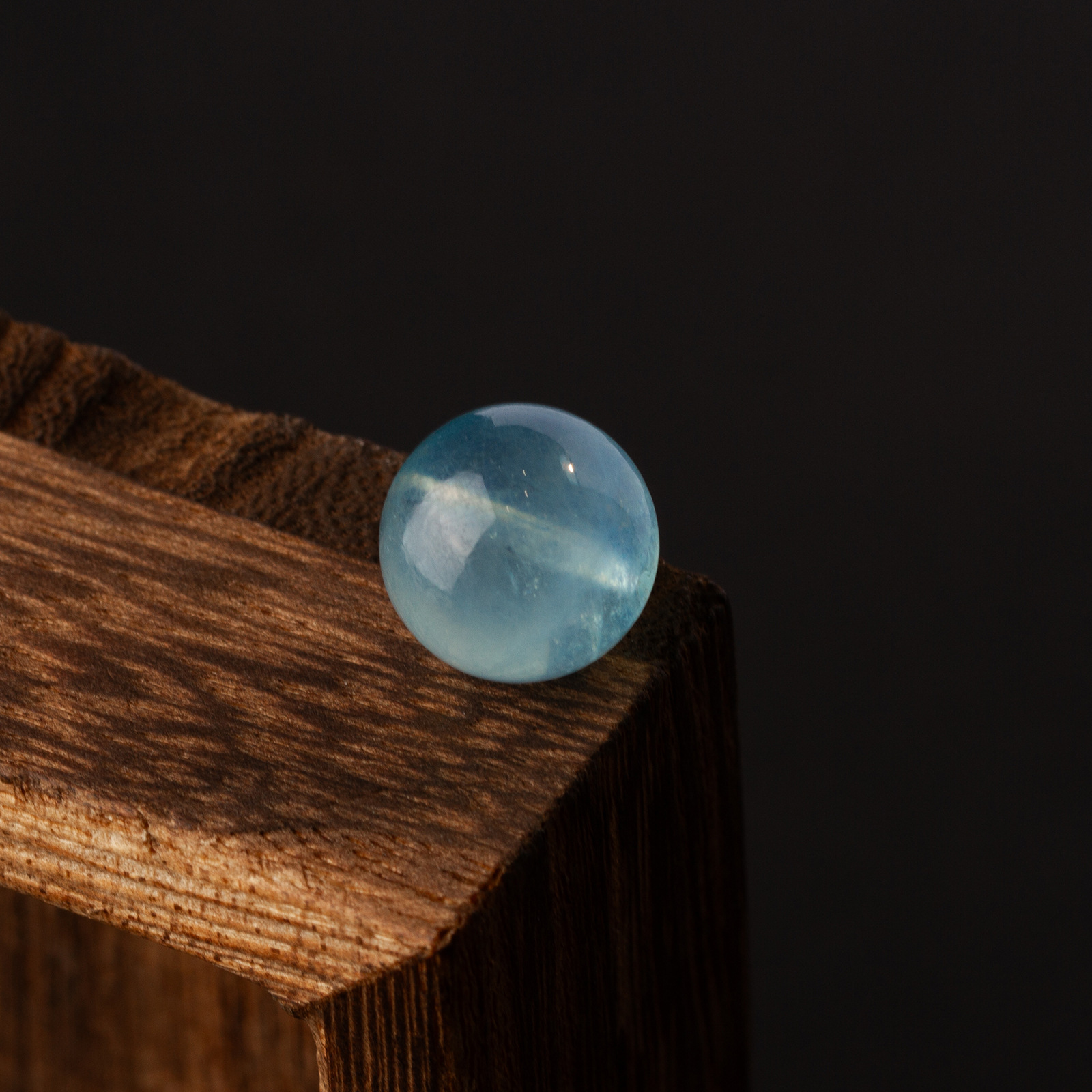 Natural 7A ice seed aquamarine loose beads DIY handmade beaded ladies crystal bracelet necklace accessories wholesale