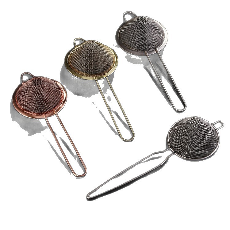 Bar Filter Bartender Special Ice Filter Cocktail Leakage Ice Separator Filter Spoon Double Layer Filter