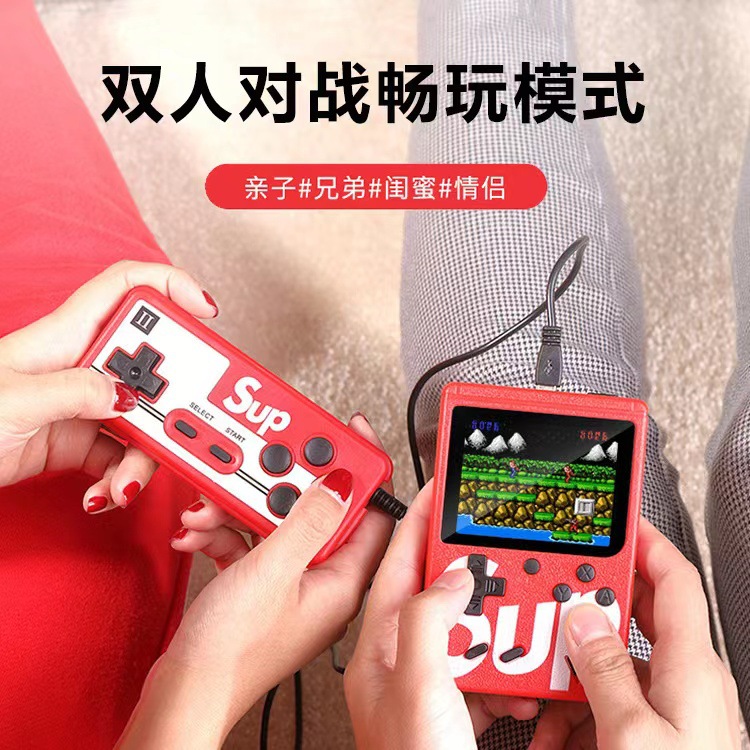 Cross-Border Handheld Console Sup400-In-One Mini Handheld Game Console Super Mario Tetris Kidsren's Handheld Console