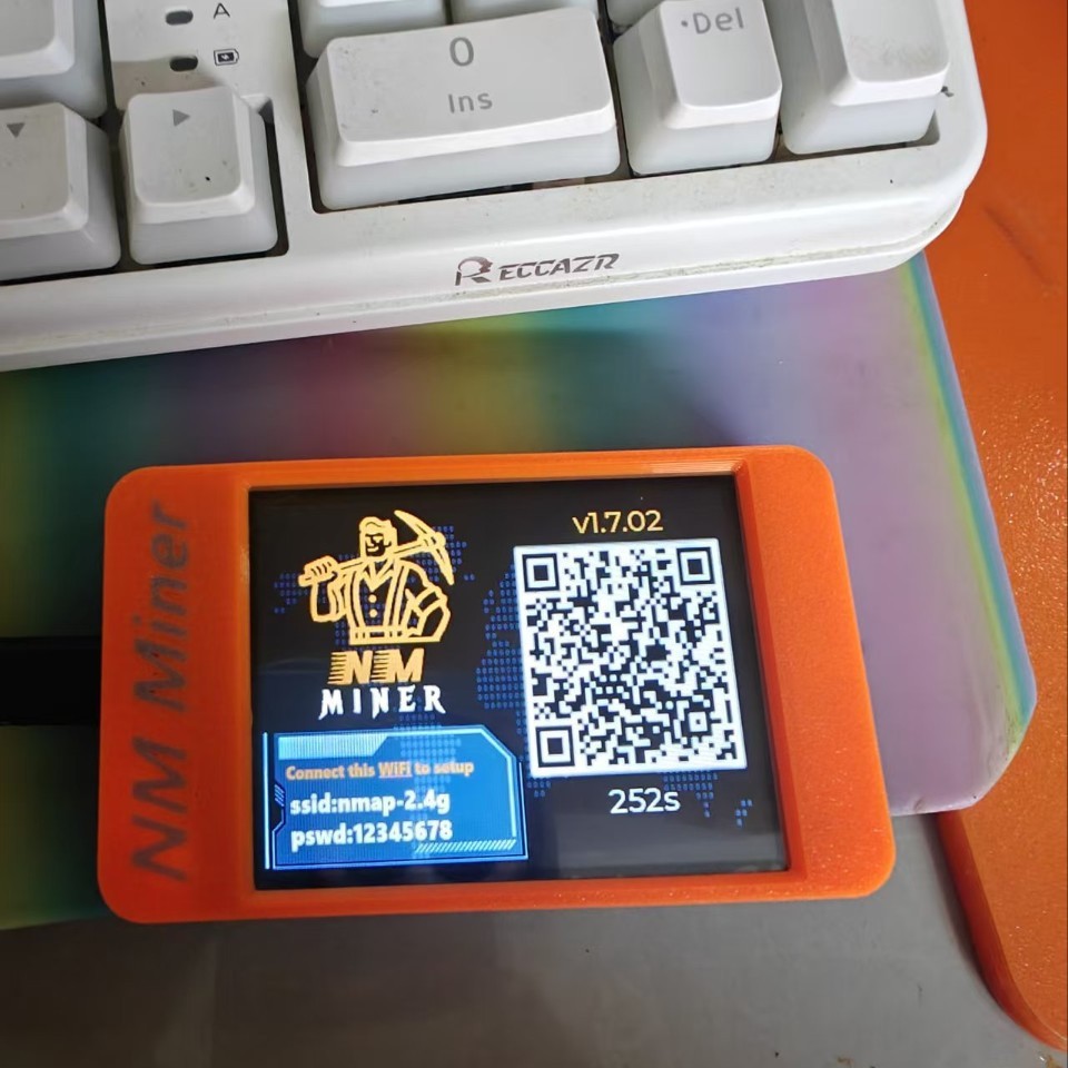 Nmminer Tb Лотерейная Машина 1000K Вычислительная Мощность 2.8 дюйма Экран Esp32 Модуль Сервер