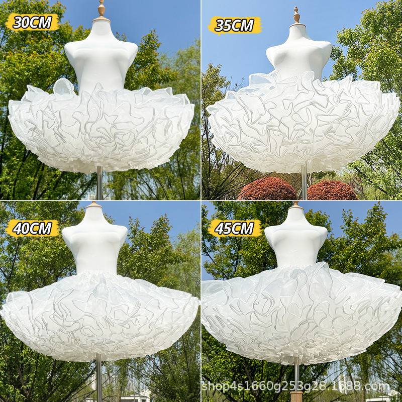 Юбка Туто Лолита с Violent Flying, короткая юбка для собак, внутренний подъюбник, поддержка Кармен, облачная поддержка, можно носить на улице