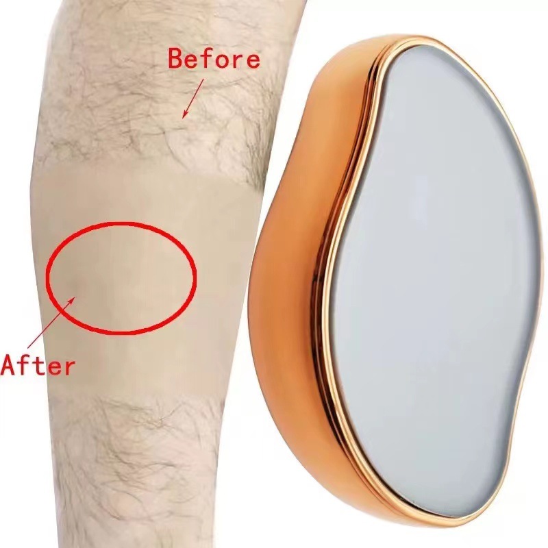 Cross-border new glass scrub hair remover exfoliating household beauty tools hair remover physical hair removal