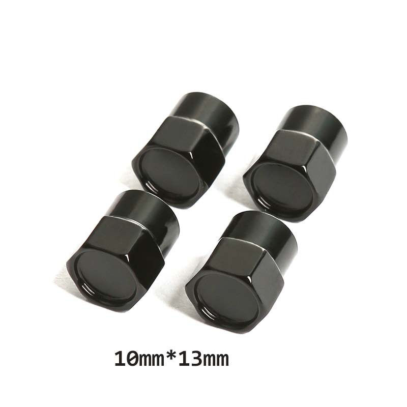 Cross-border hexagonal flat cap automobile dustproof aluminum alloy tire valve cap ordinary hexagonal with logo valve