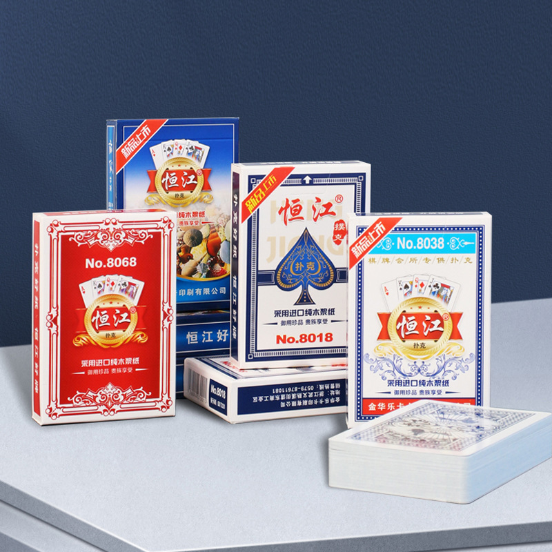 Factory direct cross-border wholesale card advertising printing trademark Texas Hold'em printing logo egg playing cards
