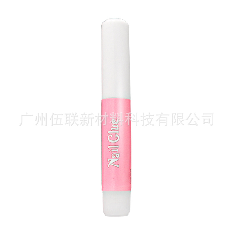 Source Factory Wearable Nail Special Pen Glue 2g Round Bottle Sticky Diamond Jewelry Nail Piece No Baking Lamp Long-Lasting Nail Glue
