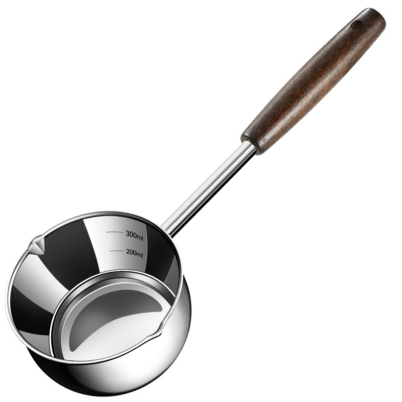 Stainless Steel Oil Splashing Pot Oil Splashing Pot Thickened Oil Splashing Pot Kitchen Mini Supplementary Food Flat Bottom Hot Oil Splashing Pot