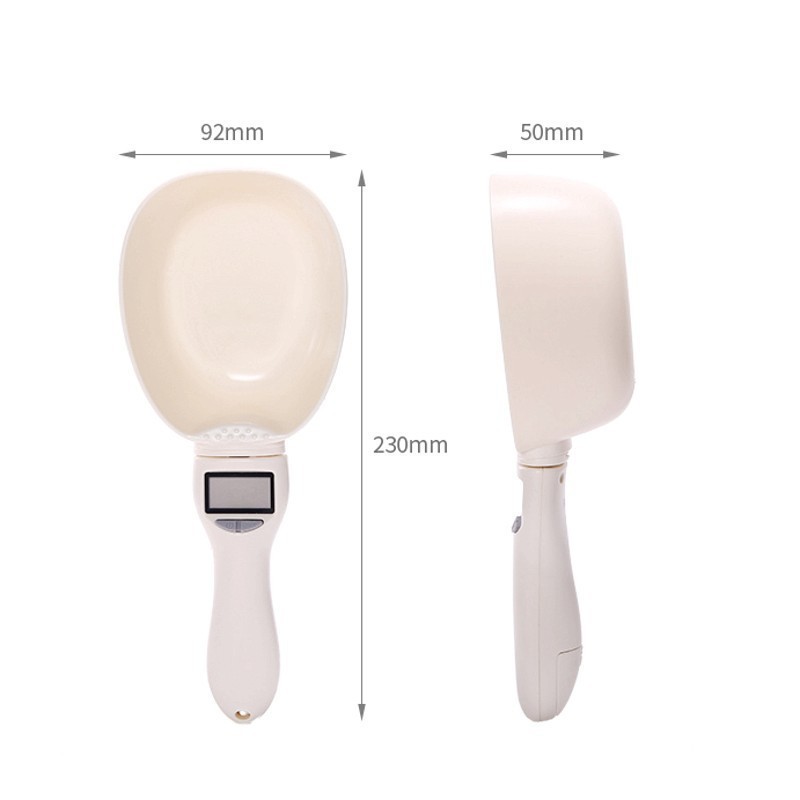 Large spoon scale measuring spoon electronic scale measuring spoon scale cat food dog food pet feeding spoon kitchen baking weighing spoon