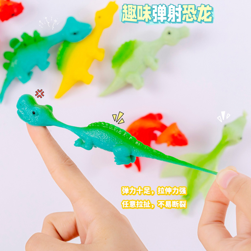 Catapult dinosaur finger Turkey slingshot decompression creative trick vent fun sticky wall toy children student gift