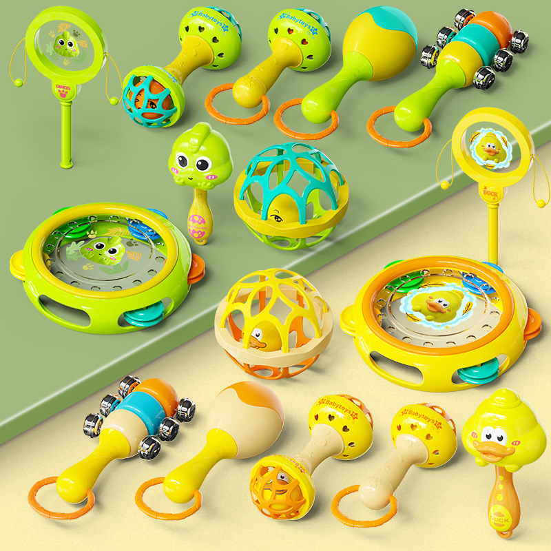 Погремушка в виде динозавра для детей до 12 месяцев
