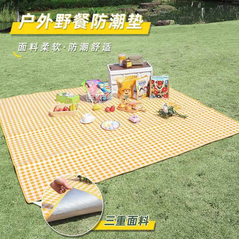 Коврик для туризма и тимбилдинга из перл-коттона с алюминиевой пленкой, влагозащитный коврик для кемпинга, спальный коврик для палатки, алюминиевый фольгированный пикниковый коврик оптом