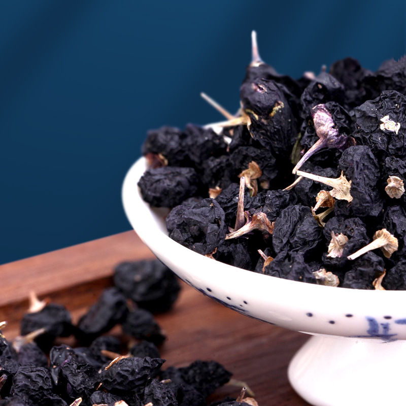 Black wolfberry tea gift box to give people high-grade gift box small cans Qinghai big fruit tonic to send elders parents wholesale