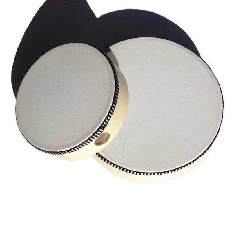 Orff Kidsren's Percussion Instrument Teaching Aids Kindergarten Performance Props Bell Ring 467810inch Imitation Goatskin Tambourine