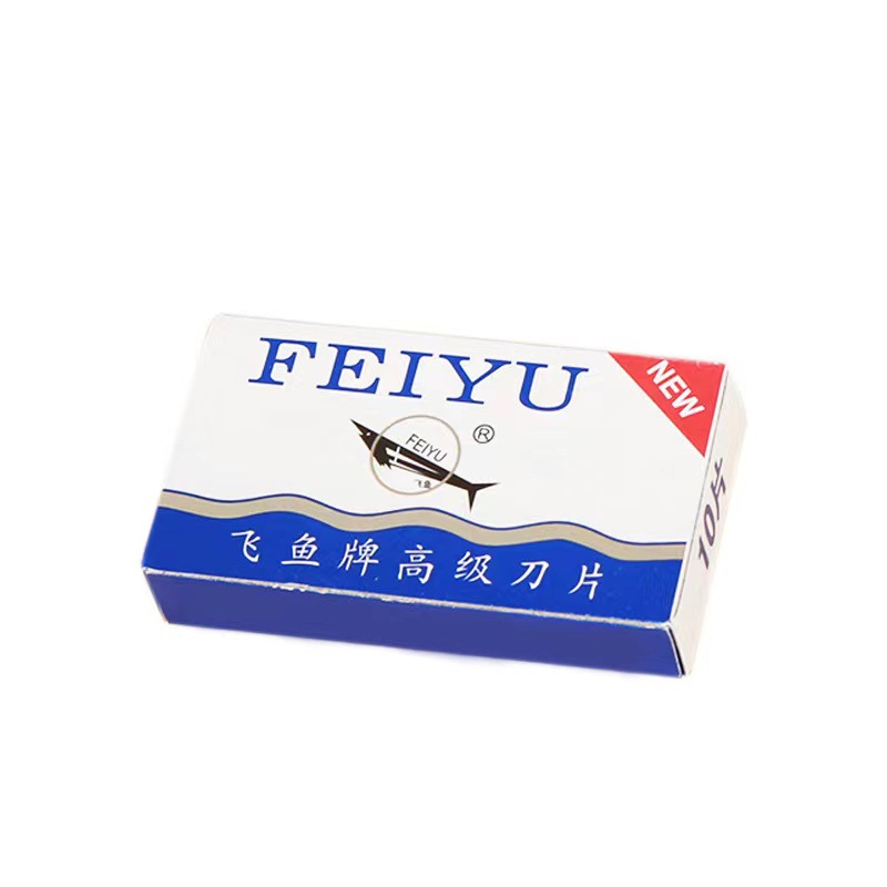 Razor Blade comb double-sided blade classic old-fashioned manual razor blade flying fish razor eyebrow trimmer blade