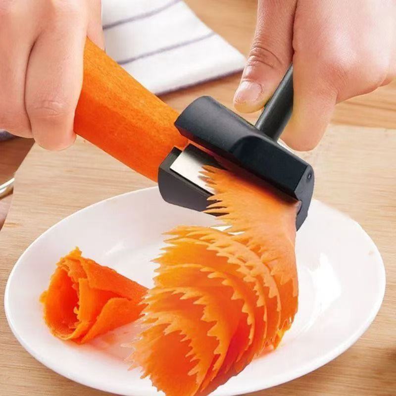 Flower Curler Creative Fruit Plate Roll Flower Mold Cutting Vegetable Pattern Chef Carving Flower Knife Tool Set