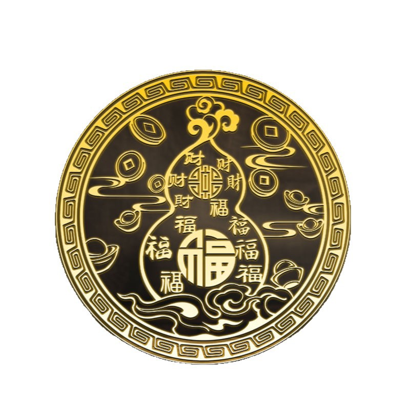 Fortune Gourd, Heavenly Official Blessing, Lotus, Koi, Wenchang Tower, Unicorn Sticker, Suitable for Mobile Phone Door, Kitchen and Bathroom