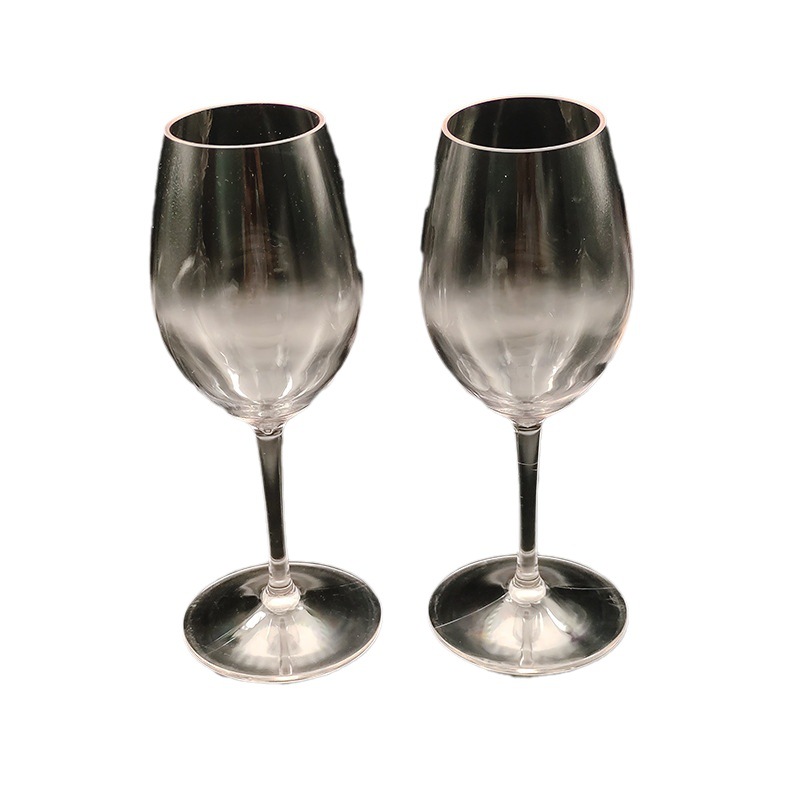 400ml PC/MS/PS goblet red wine glass plastic cup