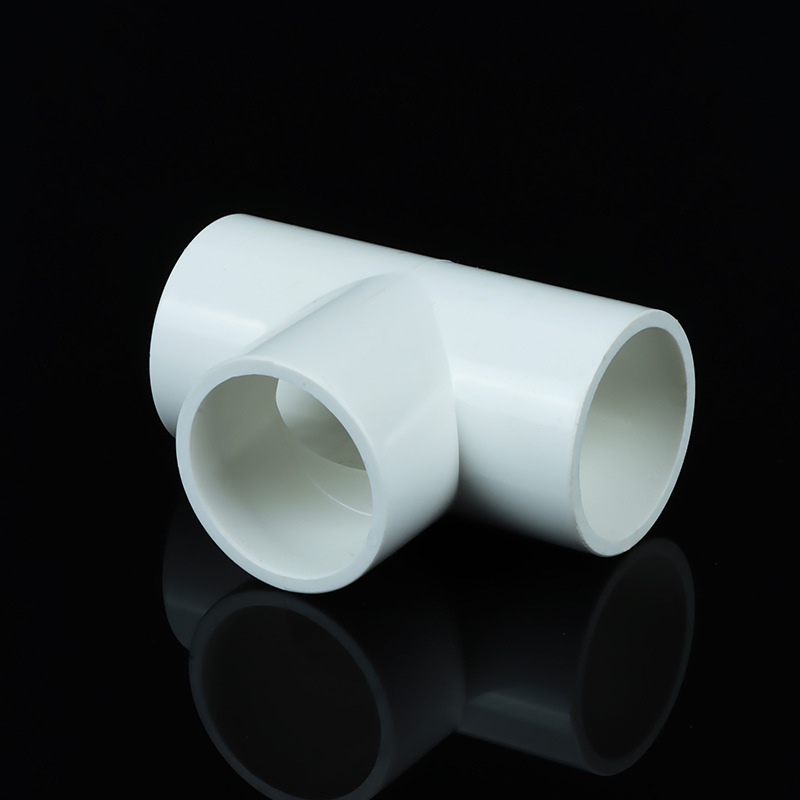 Manufacturers supply PVC water supply tee pressure fittings pressure resistant water supply pipes 20/25~110 large diameter tee water