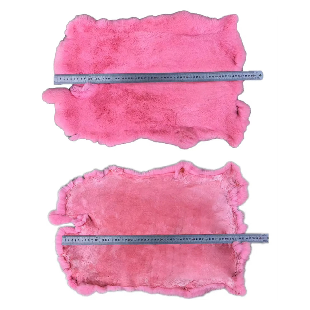 Wholesale of Whole Pieces of Colorful Genuine Rabbit Fur for Knee Pads, Cushions, Hats, Clothing, Blankets, and Genuine Leather Materials in Stock