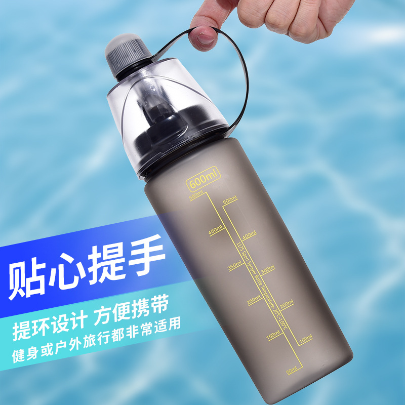 New Sports Spray Water Cup, Frosted Transparent Gradient, Please Consult Customer Service When Placing an Order