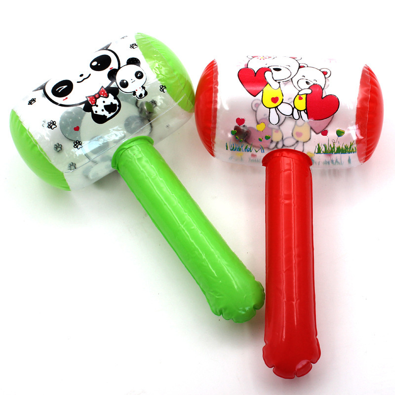 Inflatable Hammer hammer children's toy cartoon balloon kindergarten small gift stall beating props Bell toy