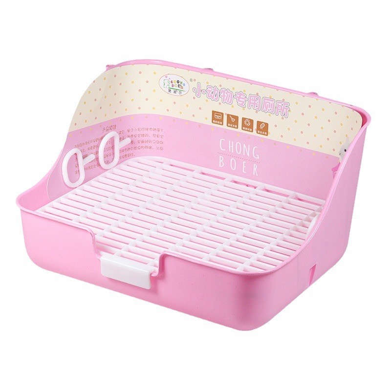 Rabbit Toilet Anti-Spray Urinal Chinchilla Guinea Pig Poop Basin Guinea Pig Large Potty Triangle Toilet Pet Rabbit Potty