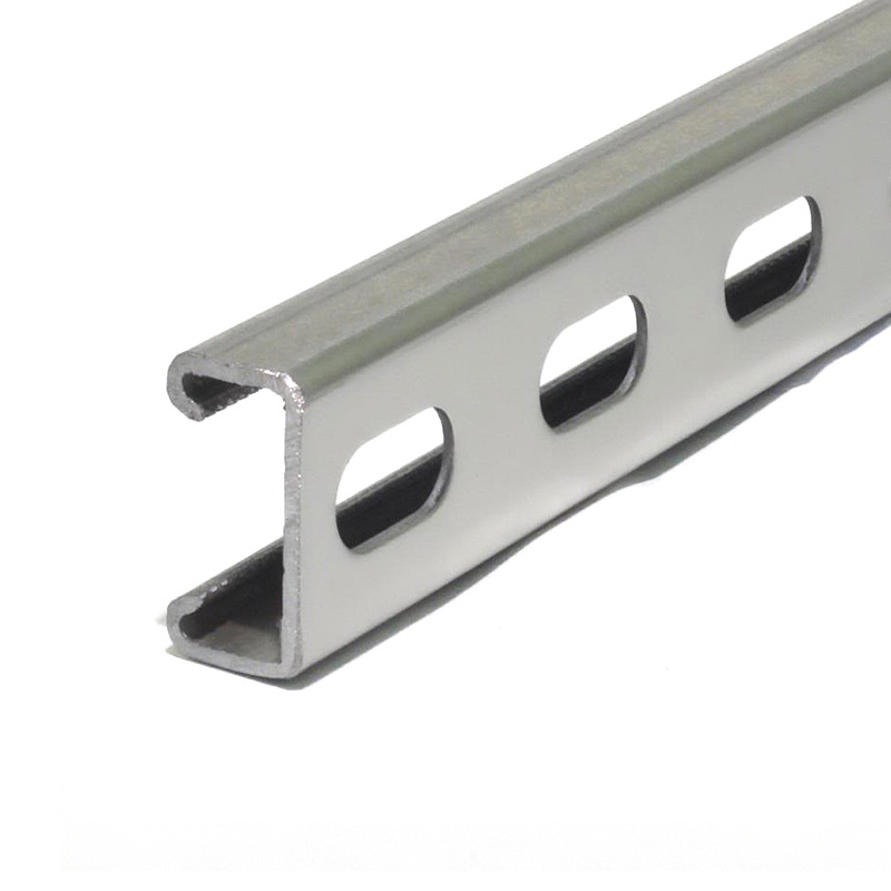 Manufacturer's Load-Bearing Hot-Dip Galvanized Perforated C-Shaped Steel Earthquake-Resistant Bracket Photovoltaic Bracket Hot-Dip Zinc Support Bracket 41*21
