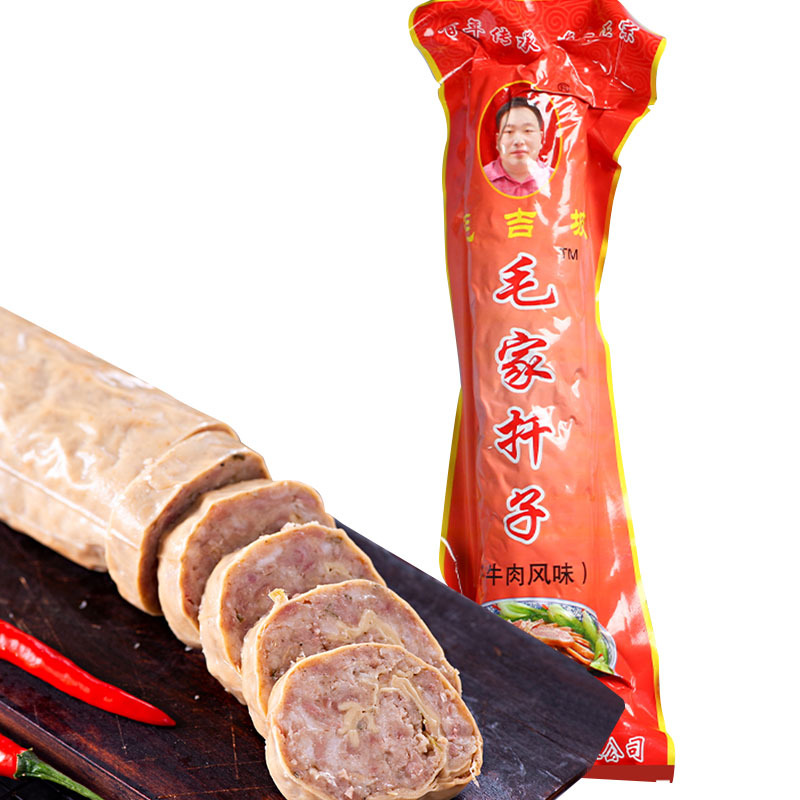 Maojia Skewers 450g Braised Meat Rolls, Fried Meat and Egg Rolls, Maojipo Xuzhou Specialty, Fengpei County Huashan Instant Food