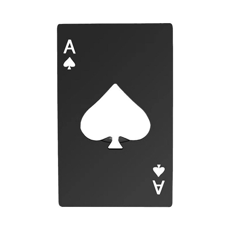 spades a credit card bottle opener creative playing card shape stainless steel household tools bottle opener beer opener