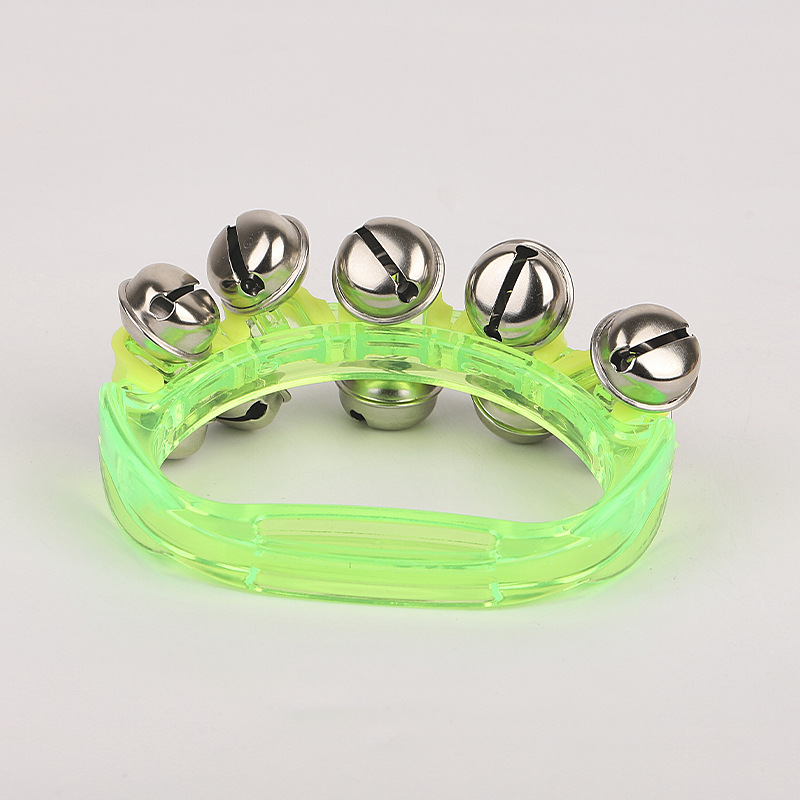 Orff Percussion Instrument String Bell Kindergarten Music Teaching Aids Plastic Handbell Kidsren's Dance Performance Transparent Handbell