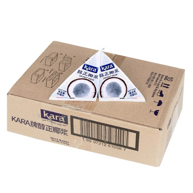 Jiale Coconut Milk 65ml Small Pack Baking Grade Concentrated Coconut Milk Kara Imported Coconut Juice Concentrate for Home Use Fruit Salad