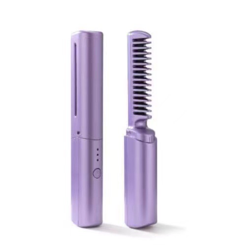 Wireless Straight Hair Comb Negative Ion No Hair Injury Portable Mini Curling Hair Curling Rod Splint Comb Lazy Man Artifact