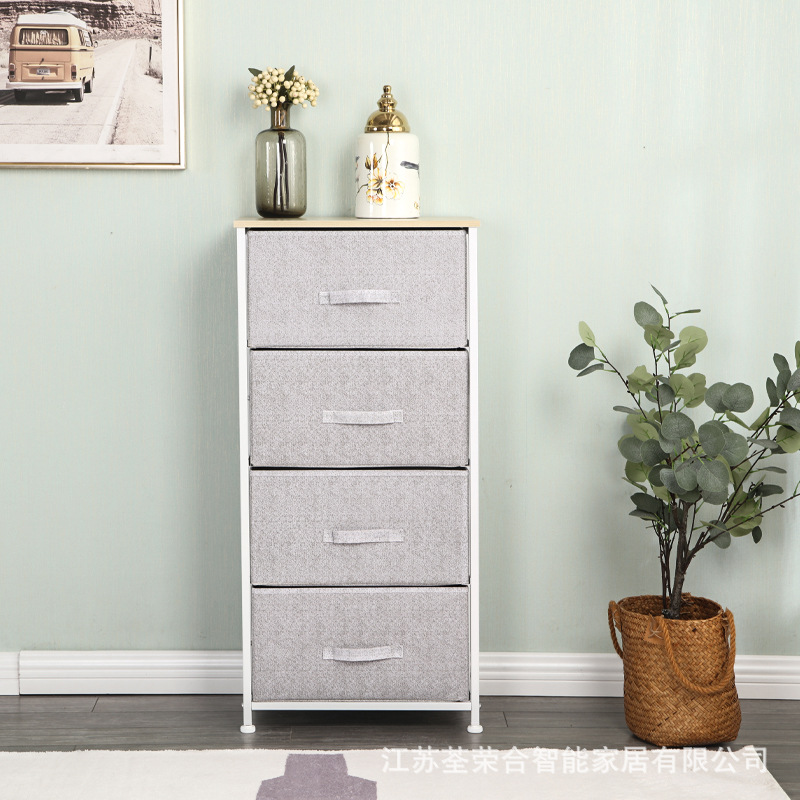 Настенный шкаф для хранения с железной рамой и тканевыми ящиками, многоуровневый, для гостиной, спальни, ванной, на заказ