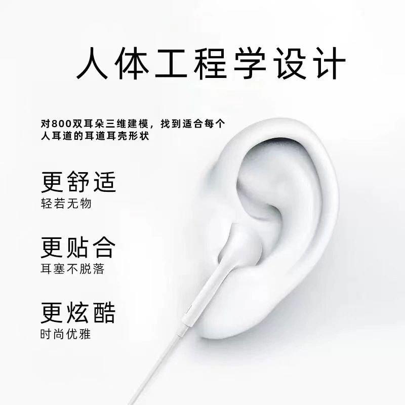 Wired Headphones Typec Digital Are Suitable for Apple, Huawei, Vivo, Xiaomi, Oppo Headphones, Factory Ready Stock