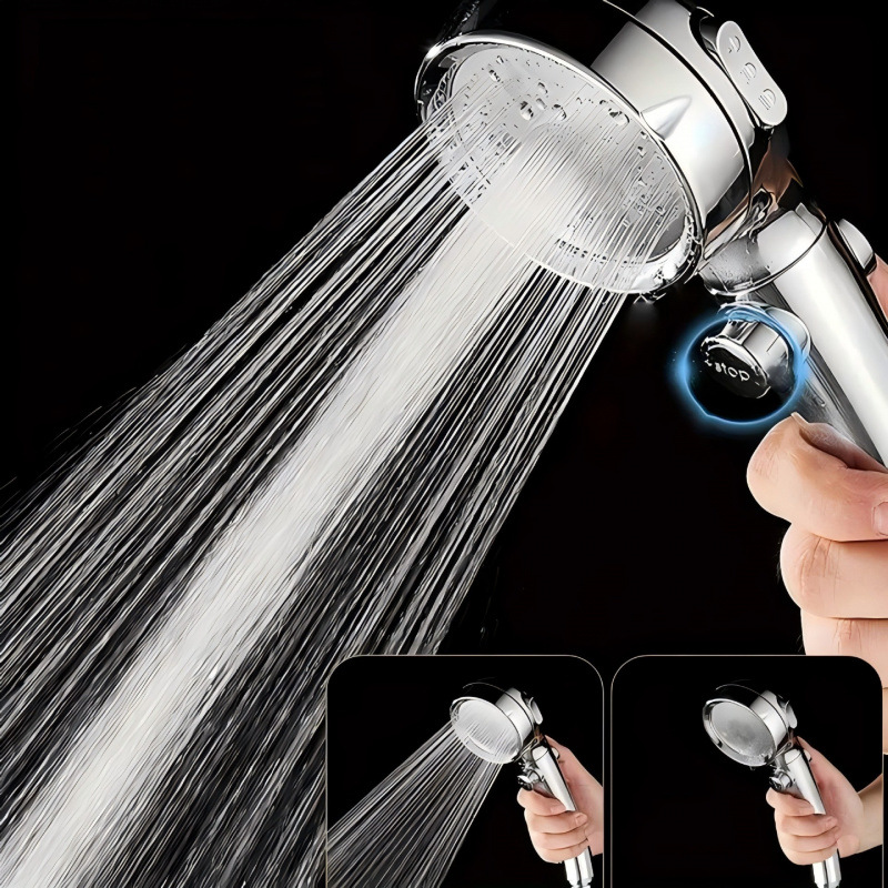 2026 New Cross-Border Dropshipping High Pressure 3 Modes Handheld Shower Head Adjustable Water Output
