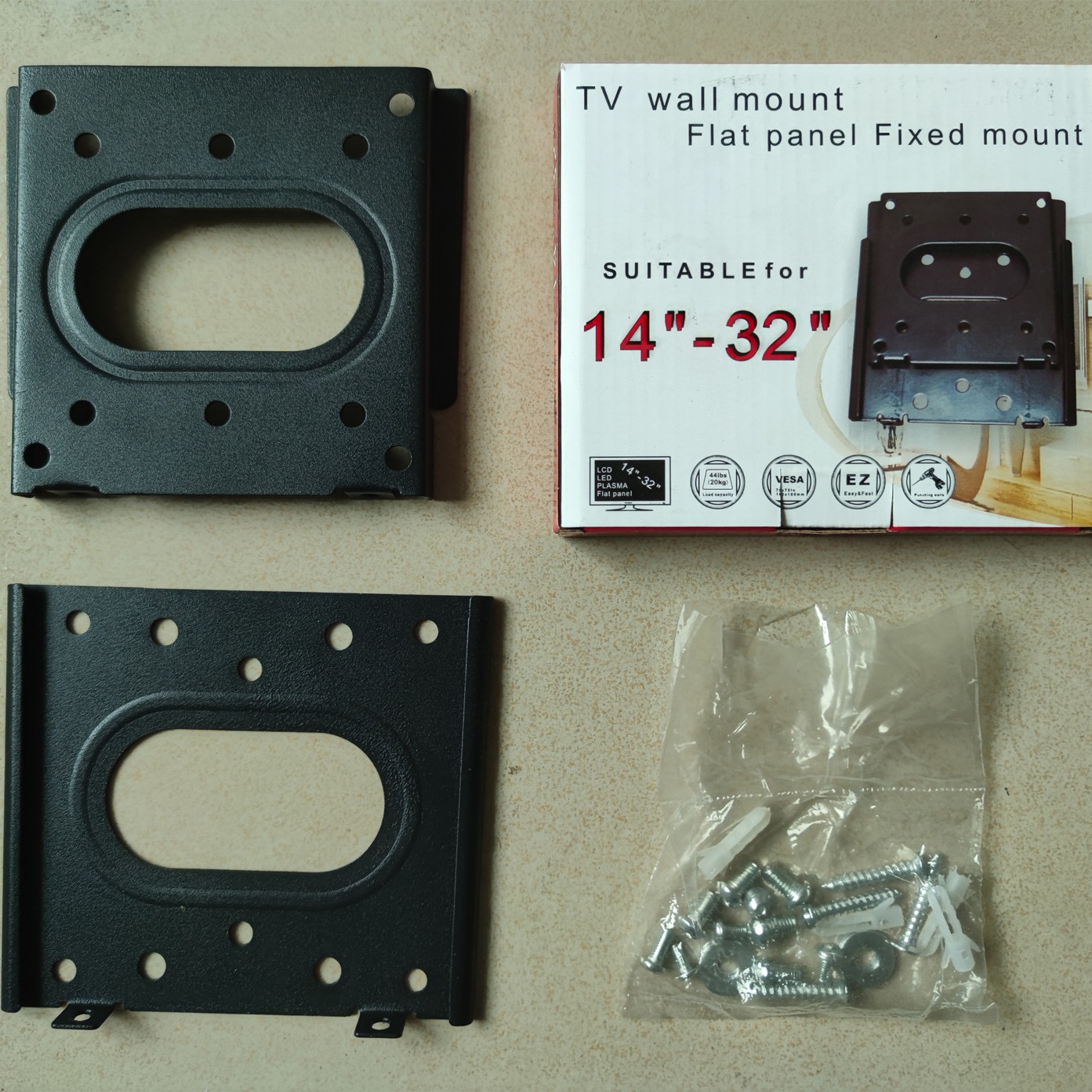 [Factory wholesale] 10-32 inch LCD computer all-in-one monitor bracket wall rack with lock hole B02
