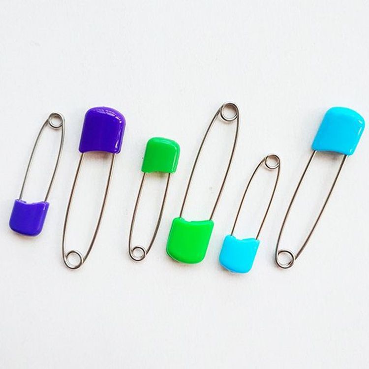 Security Pin Baby Cartoon Cute Baby Newborn Trumpet Invisible Anti-Rebound Lock Pin Kids Safety Pin